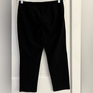 Eileen Fisher Pull On Cigarette Pants Slacks Black Womens Size Small Petite